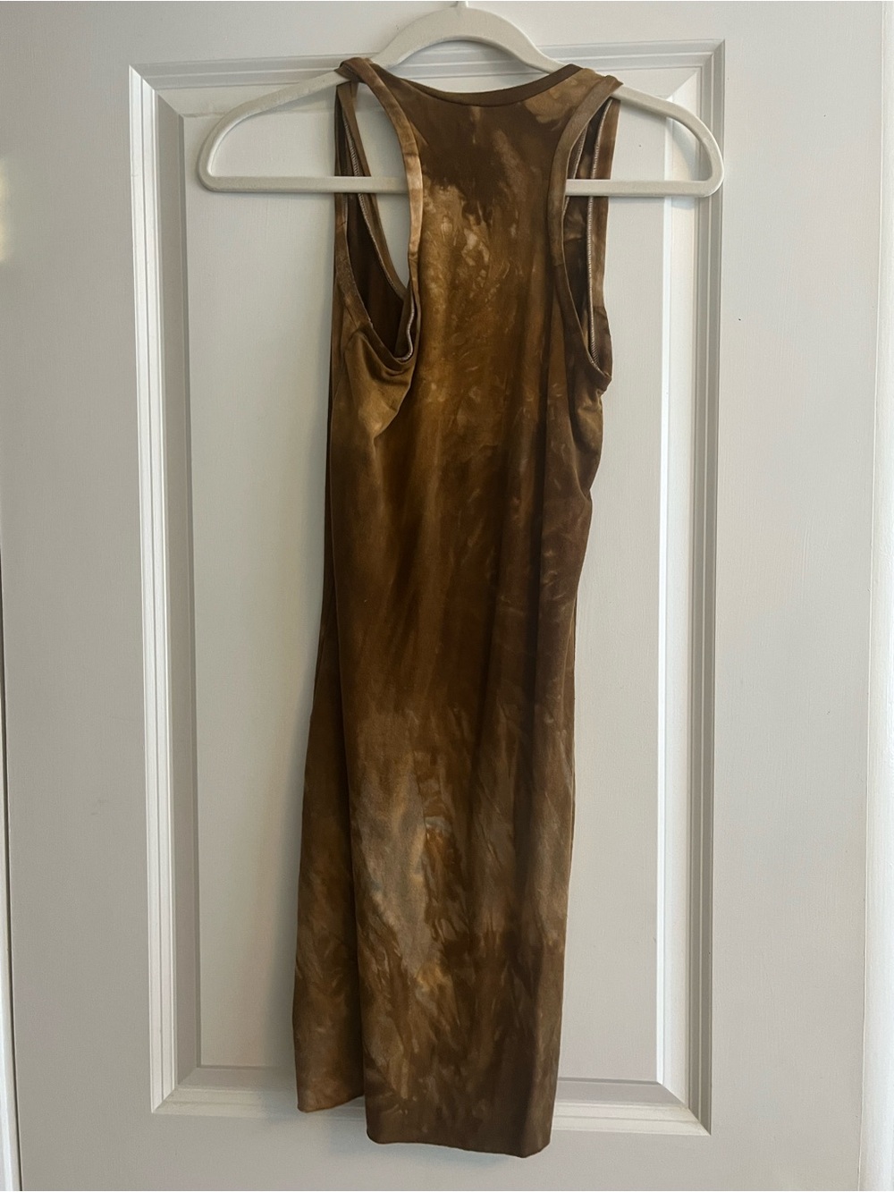 Sinew Moon brown tan mini dress tunic tank top XS - Picture 2 of 3